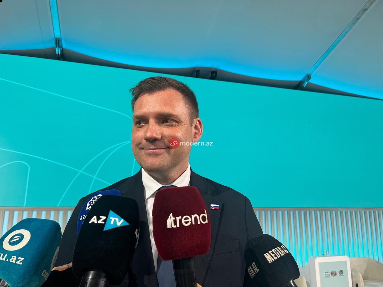 Su idarəçiliyi sahəsində təcrübəmizi paylaşmağa hazırıq - Slovakiyalı nazir