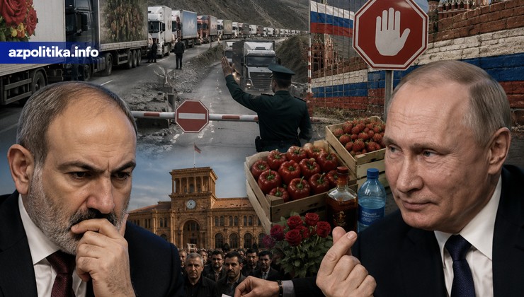 Rusiya Ermənistanı iqtisadi blokadaya alır – Yüzlərlə yük maşını sərhəddə qalıb, vəziyyət gərginləşir