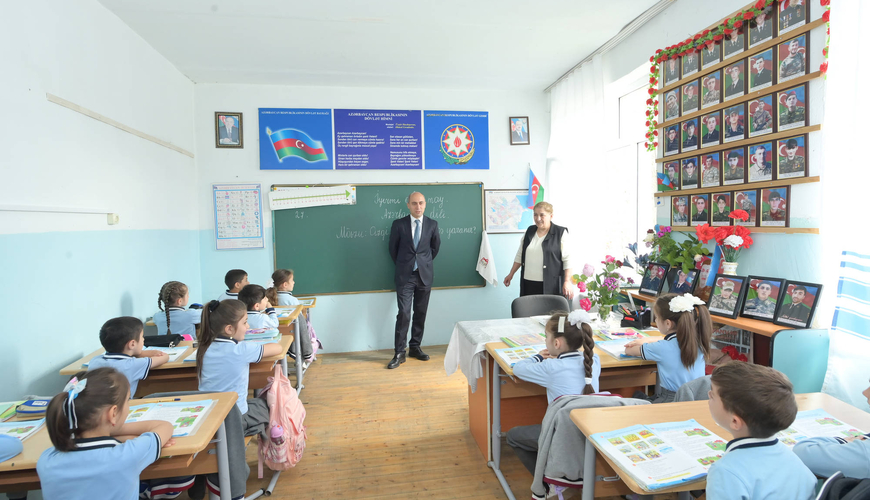 Nazir Qaxda tədris prosesi ilə tanış oldu