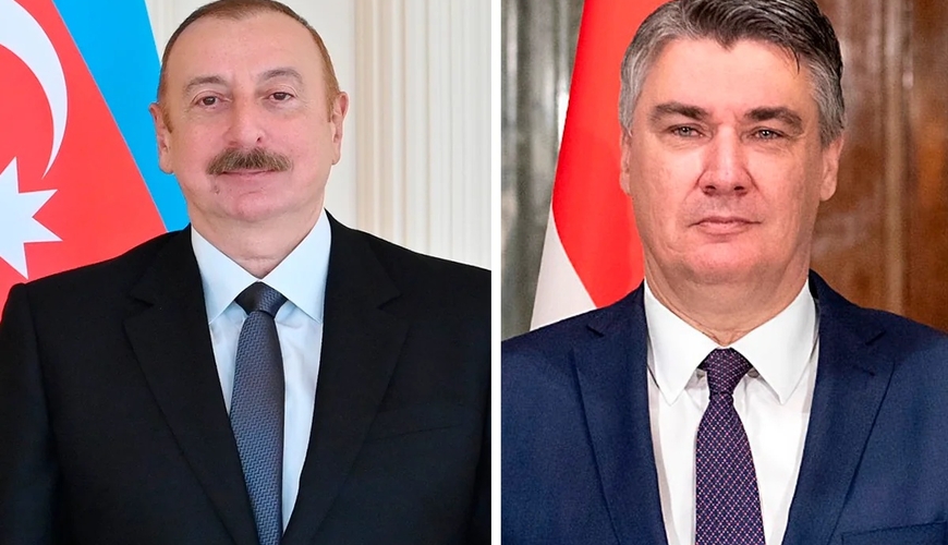 İlham Əliyev Xorvatiyanın milli bayramı münasibətilə Zoran Milanoviçi təbrik edib