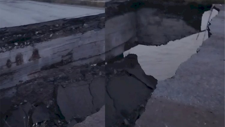 Siyəzəndə sel körpünü dağıtdı: Kiçik Həmyə kəndinə gedən əsas yol bağlandı