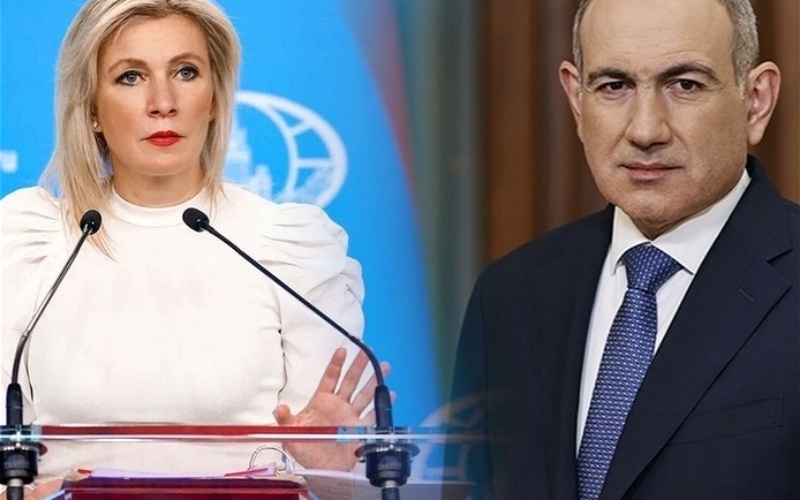 Zaxarova brifinqdə Paşinyanı ələ saldı: ŞOK MÜQAYİSƏ