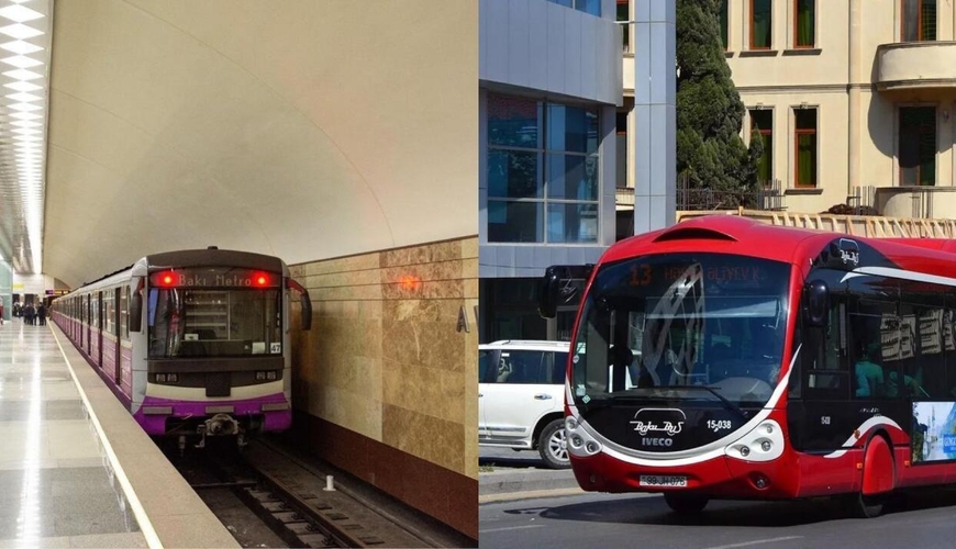 Avtobus və metrodan istifadə edənlərə ŞAD XƏBƏR