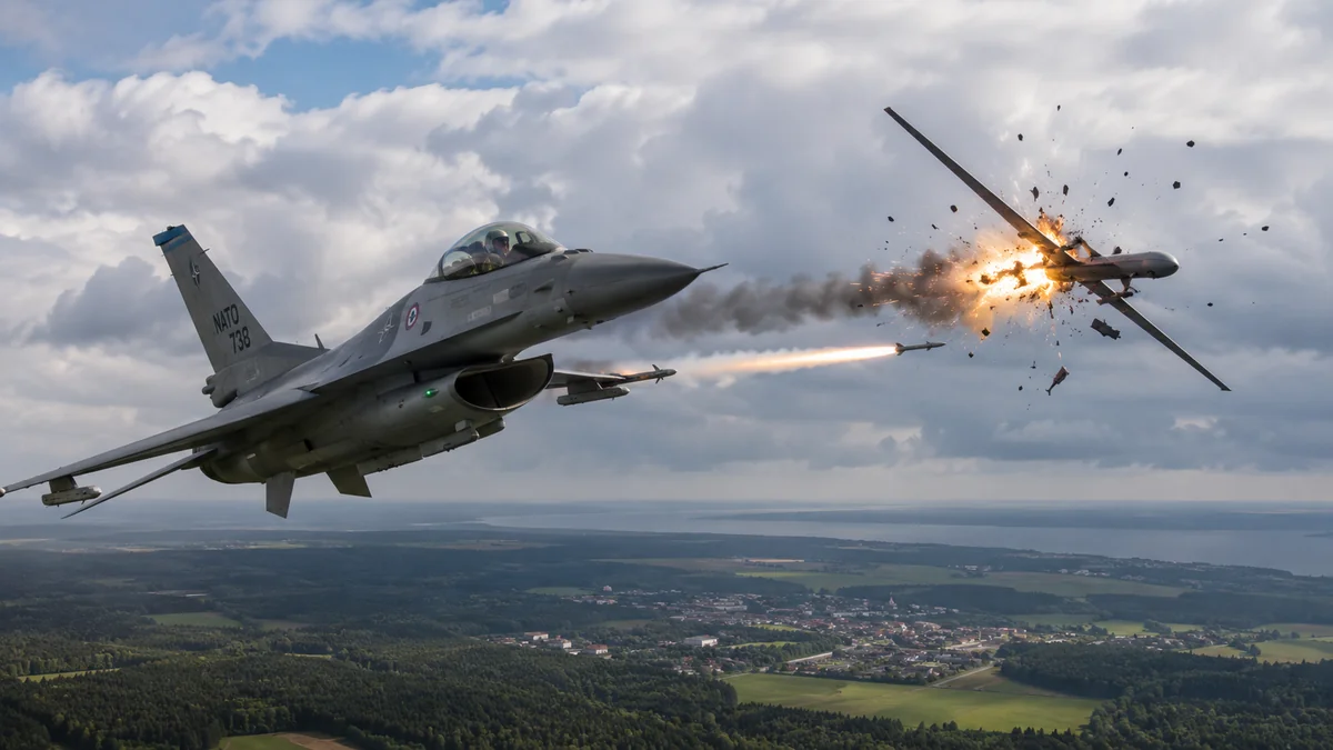 NATO qırıcıları Latviya üzərində PUA-nı vurub