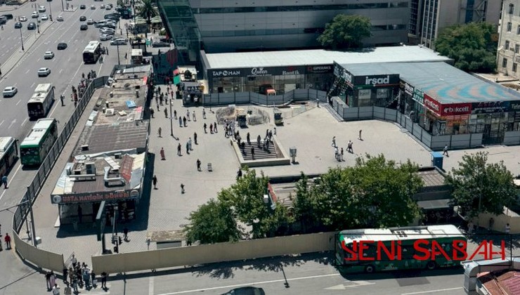 Nərimanovda bu obyektlər sökülür - FOTOLAR