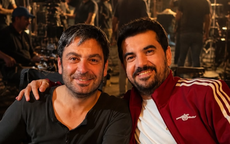 Elşən Orucov Ozan Akbaba ilə“Çırak”ın çəkiliş meydançasında- Foto