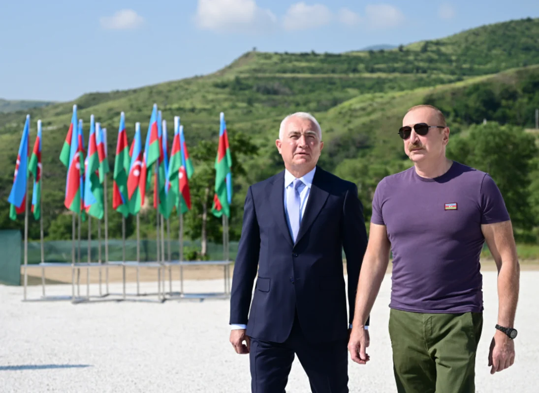Laçında Hoçaz çayının üzərində yerləşən su elektrik stansiyalarının açılışı olub - FOTO
