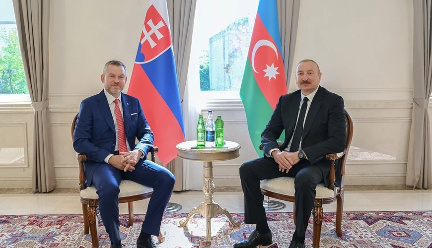 Şuşada İlham Əliyevin Slovakiya Prezidenti ilə təkbətək görüşü olub