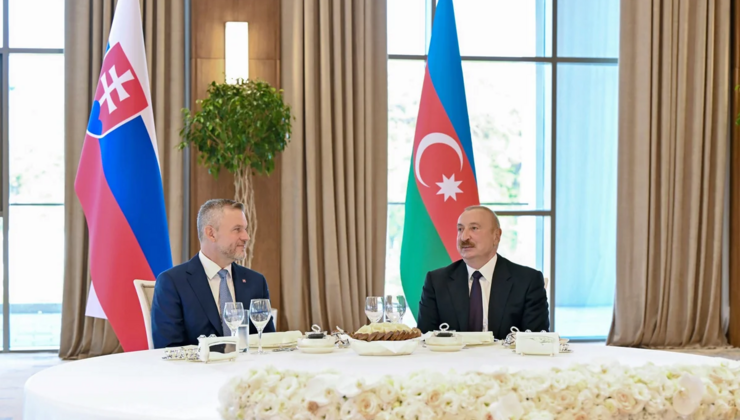 İlham Əliyevin adından Xankəndidə Slovakiya Prezidentinin şərəfinə rəsmi nahar verilib