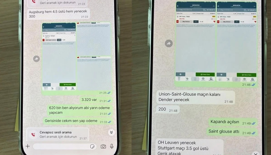 Haluk Leventlə köməkçisinin mərc yazışmaları üzə çıxdı