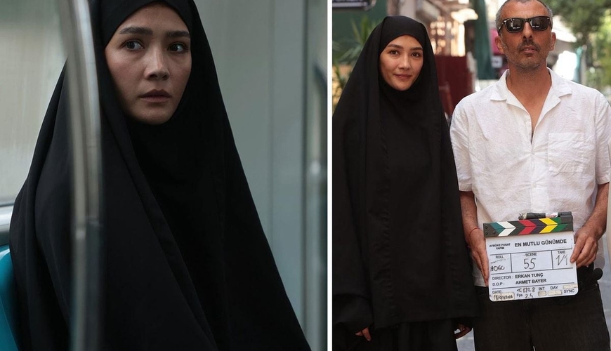 Aybüke Pusat çarşaba büründü
