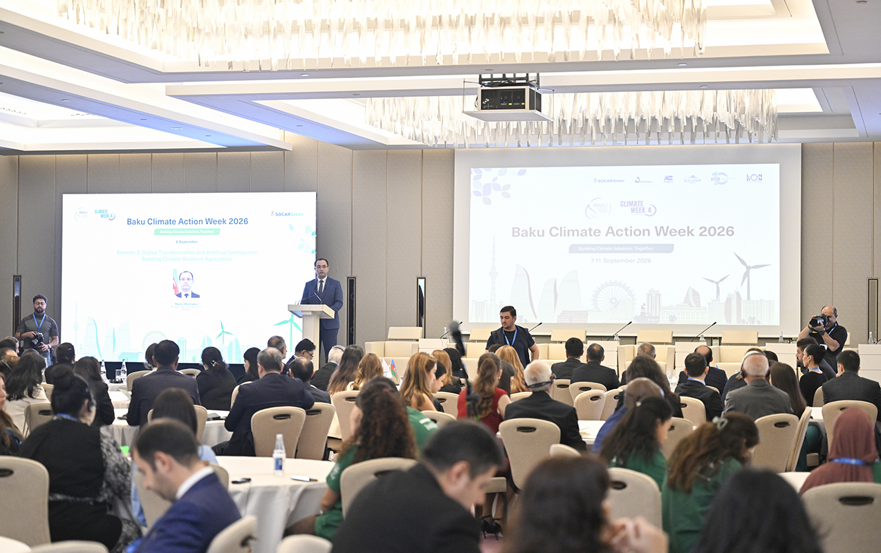 “Bakı İqlim Fəaliyyəti Həftəsi 2026”da kənd təsərrüfatında süni intellektin rolu müzakirə olundu - Fotolar