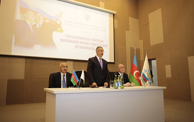 YAP-ın Nərimanov rayon təşkilatı konfrans keçirdi - Fotolar