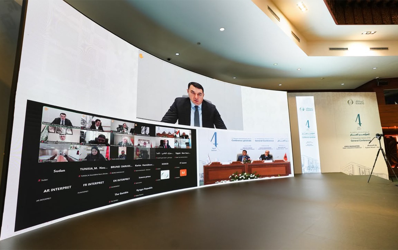 Adil Kərimli ICESCO Baş Konfransının növbədənkənar sessiyasında - Fotolar